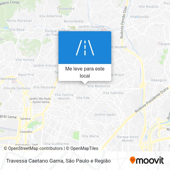Travessa Caetano Gama mapa