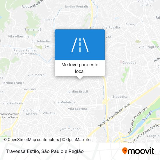 Travessa Estilo mapa