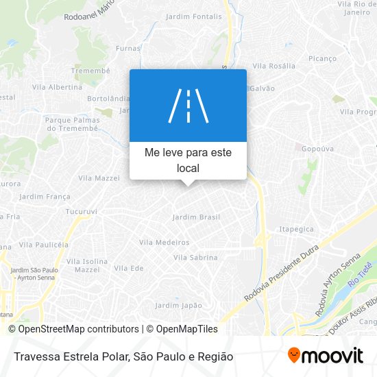 Travessa Estrela Polar mapa