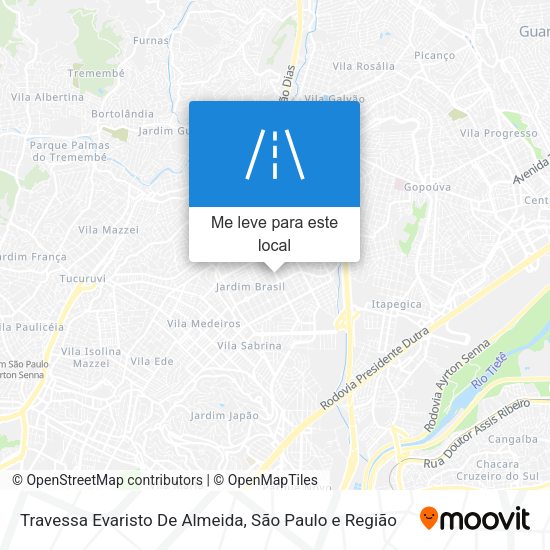 Travessa Evaristo De Almeida mapa