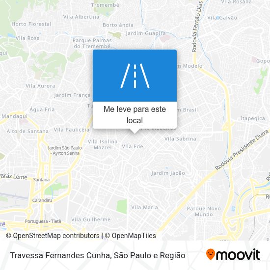 Travessa Fernandes Cunha mapa
