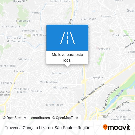 Travessa Gonçalo Lizardo mapa