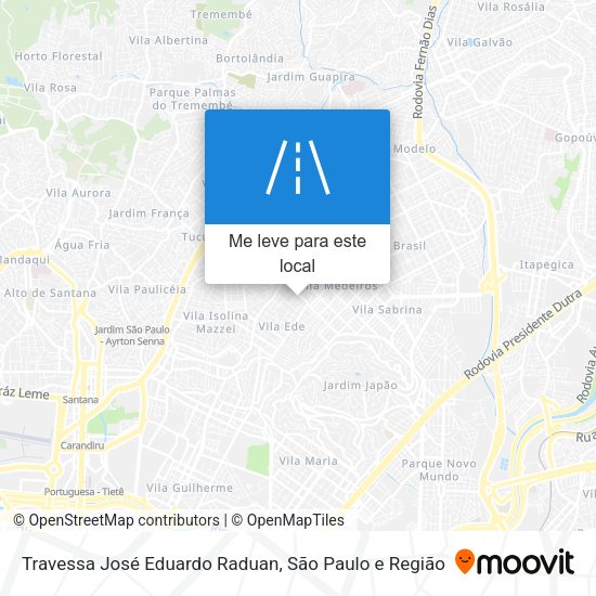 Travessa José Eduardo Raduan mapa