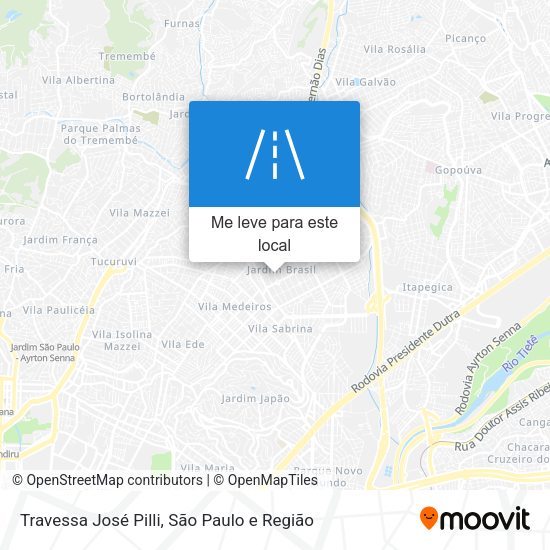Travessa José Pilli mapa