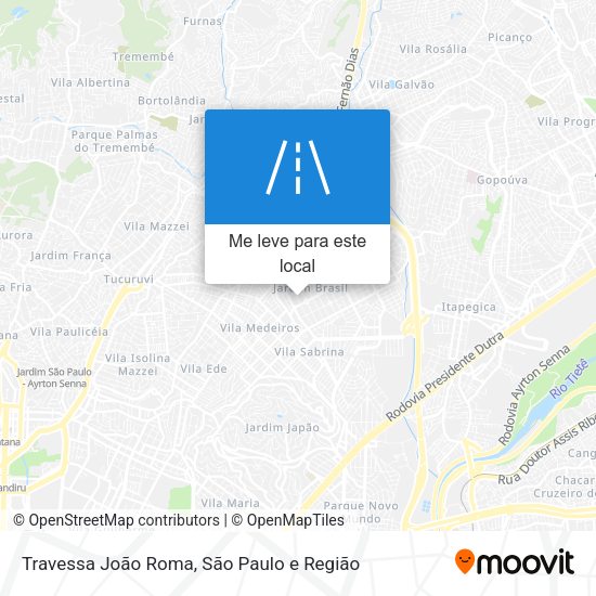 Travessa João Roma mapa