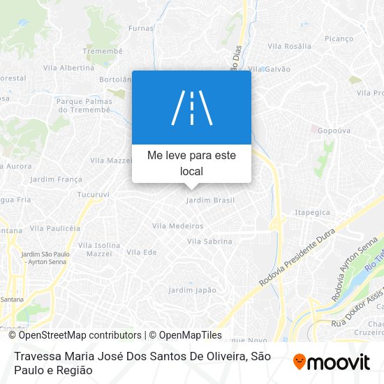 Travessa Maria José Dos Santos De Oliveira mapa