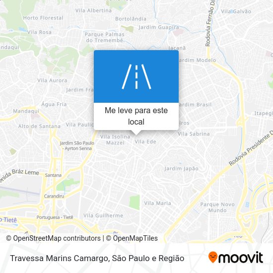 Travessa Marins Camargo mapa