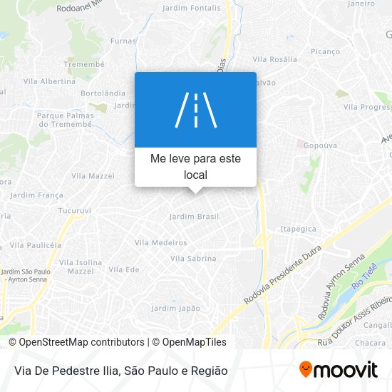 Via De Pedestre Ilia mapa