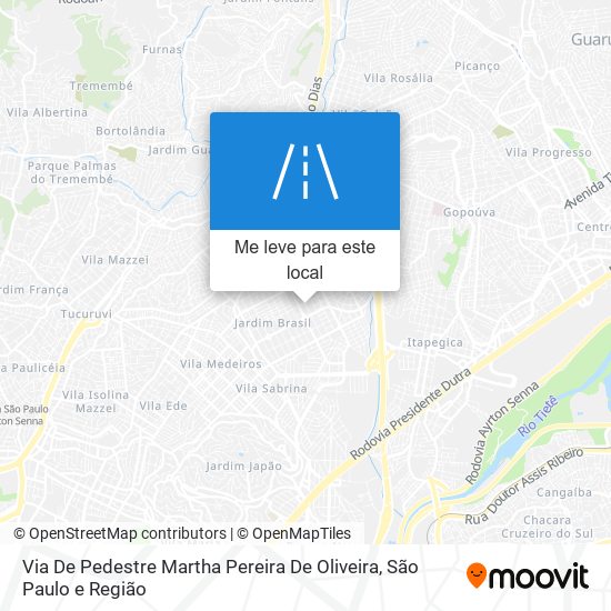 Via De Pedestre Martha Pereira De Oliveira mapa