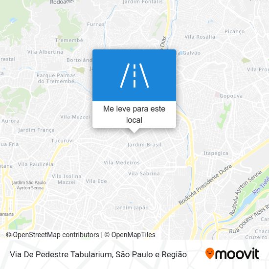 Via De Pedestre Tabularium mapa