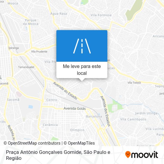 Praça Antônio Gonçalves Gomide mapa