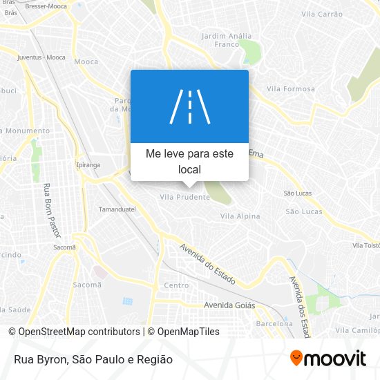 Rua Byron mapa