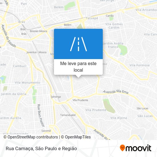 Rua Camaça mapa