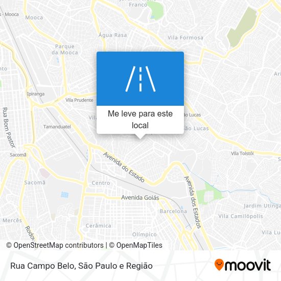 Rua Campo Belo mapa