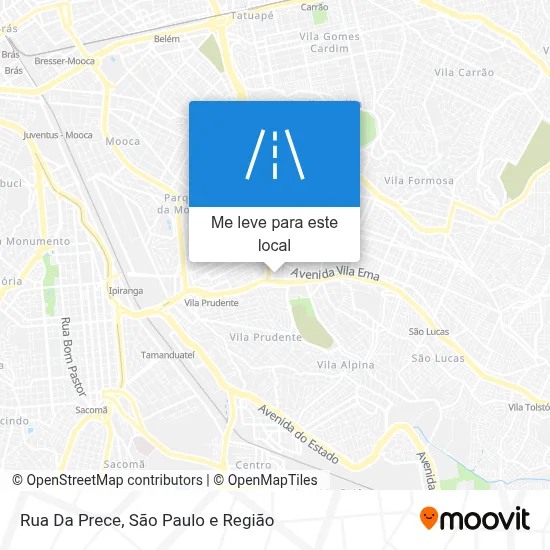 Rua Da Prece mapa