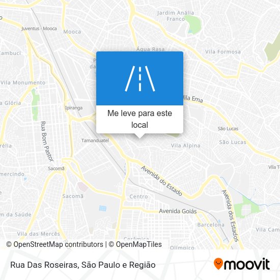 Rua Das Roseiras mapa