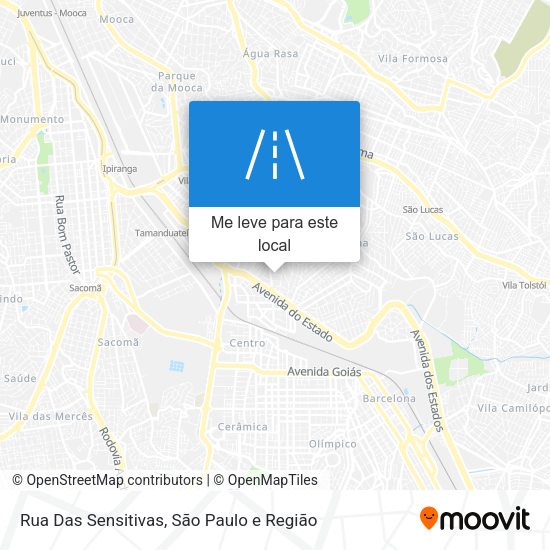 Rua Das Sensitivas mapa