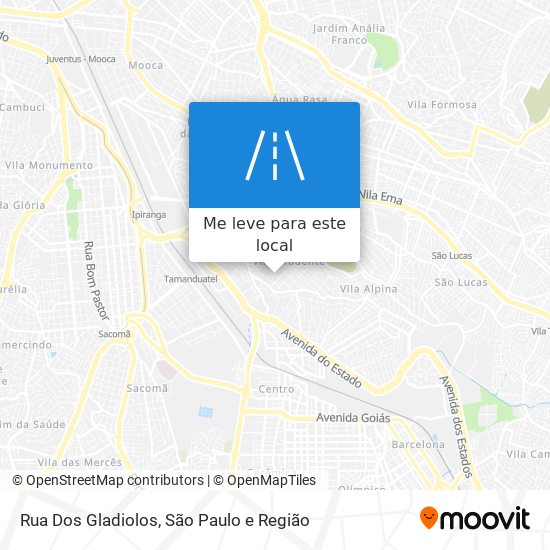 Rua Dos Gladiolos mapa