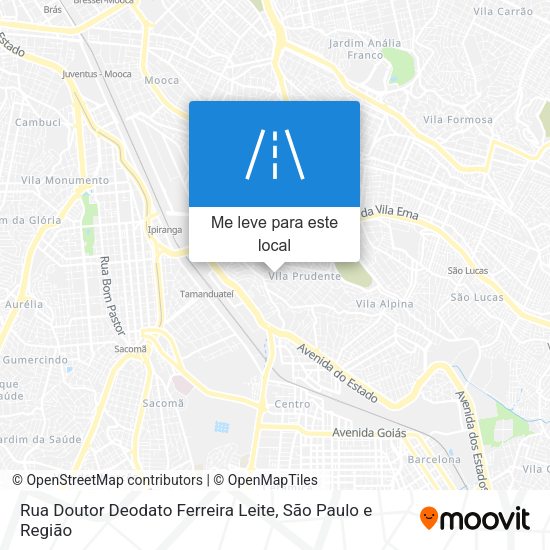 Rua Doutor Deodato Ferreira Leite mapa
