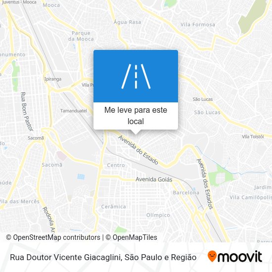 Rua Doutor Vicente Giacaglini mapa