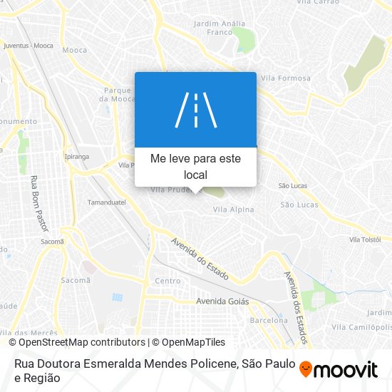 Rua Doutora Esmeralda Mendes Policene mapa