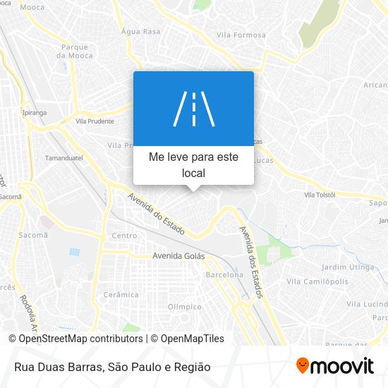 Rua Duas Barras mapa