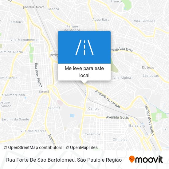 Rua Forte De São Bartolomeu mapa