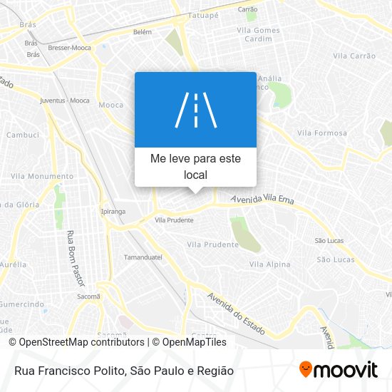 Rua Francisco Polito mapa
