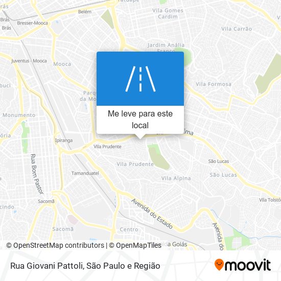 Rua Giovani Pattoli mapa