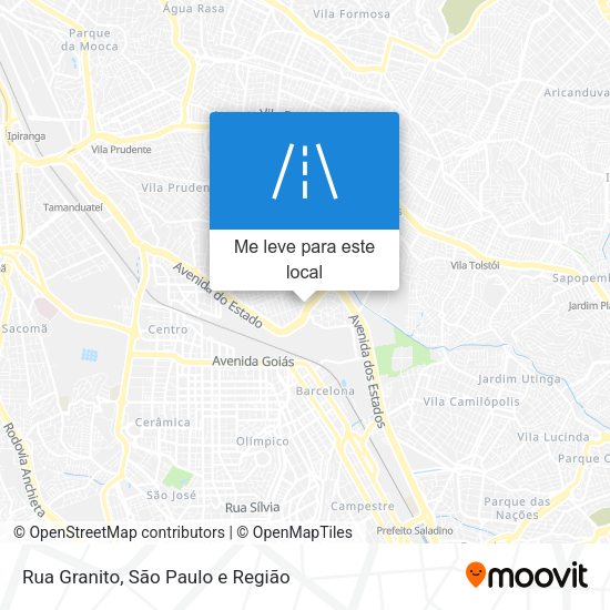 Rua Granito mapa