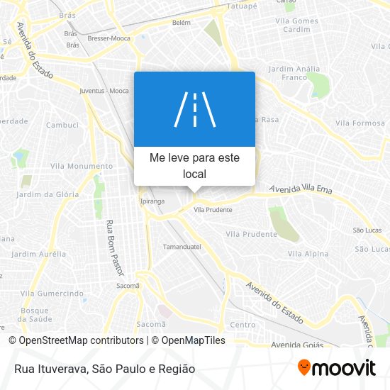 Rua Ituverava mapa