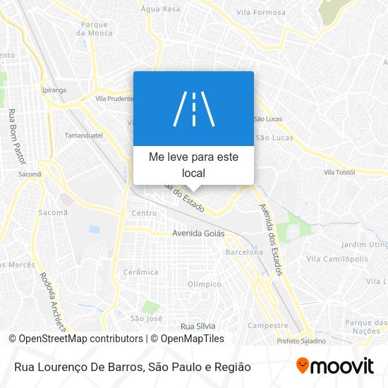 Rua Lourenço De Barros mapa