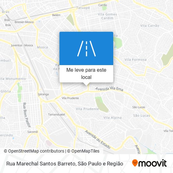 Rua Marechal Santos Barreto mapa