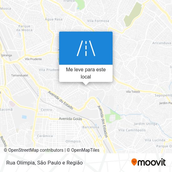 Rua Olímpia mapa