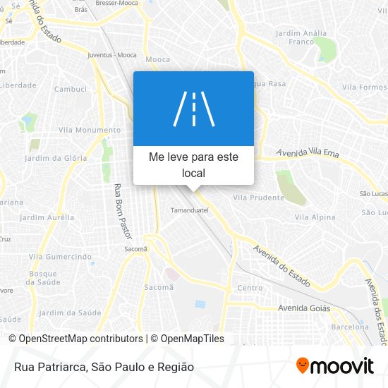 Rua Patriarca mapa