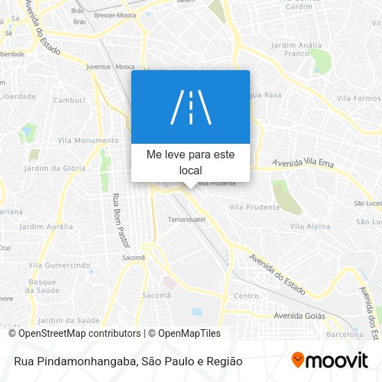 Rua Pindamonhangaba mapa