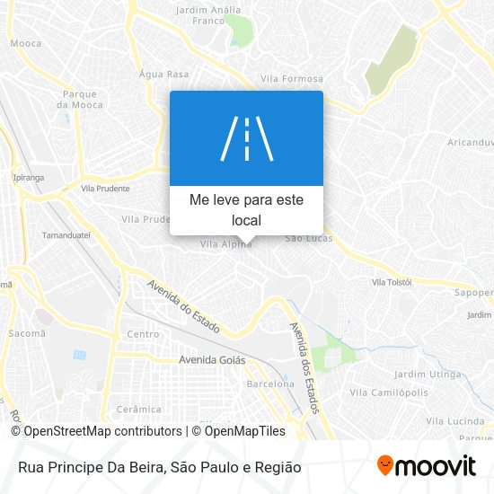 Rua Principe Da Beira mapa