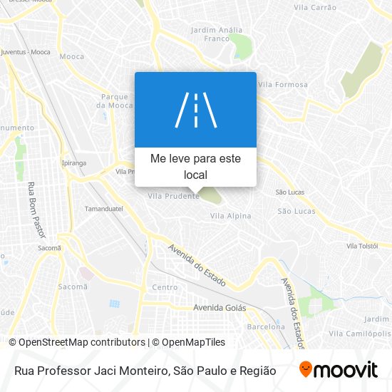 Rua Professor Jaci Monteiro mapa