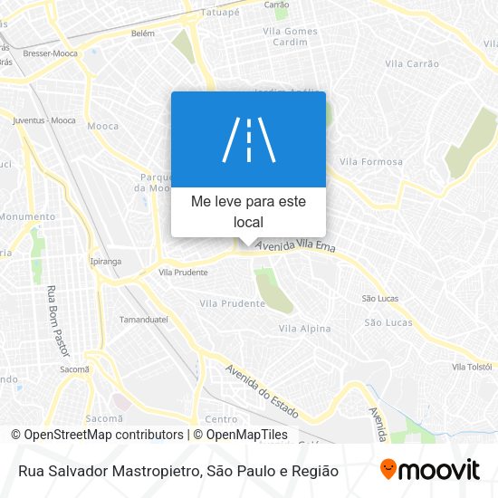 Rua Salvador Mastropietro mapa