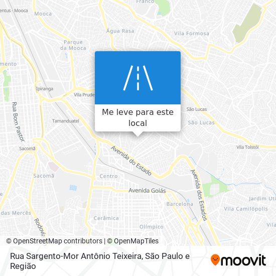 Rua Sargento-Mor Antônio Teixeira mapa