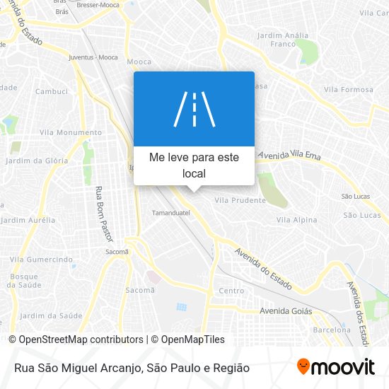Rua São Miguel Arcanjo mapa