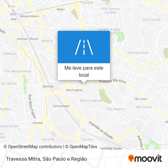 Travessa Mitra mapa