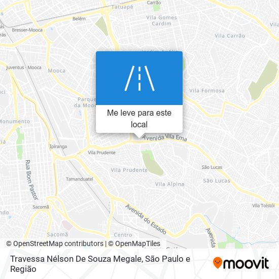 Travessa Nélson De Souza Megale mapa