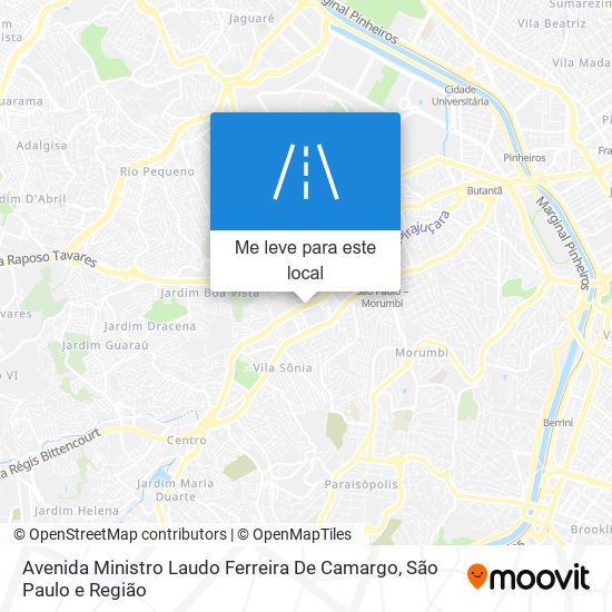 Avenida Ministro Laudo Ferreira De Camargo mapa