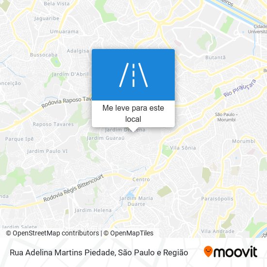 Rua Adelina Martins Piedade mapa