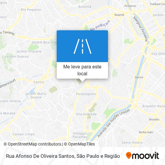 Rua Afonso De Oliveira Santos mapa