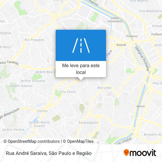 Rua André Saraiva mapa