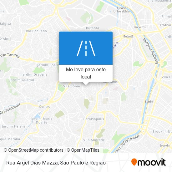 Rua Argel Dias Mazza mapa