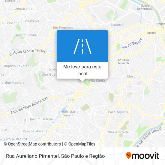 Rua Aureliano Pimentel mapa