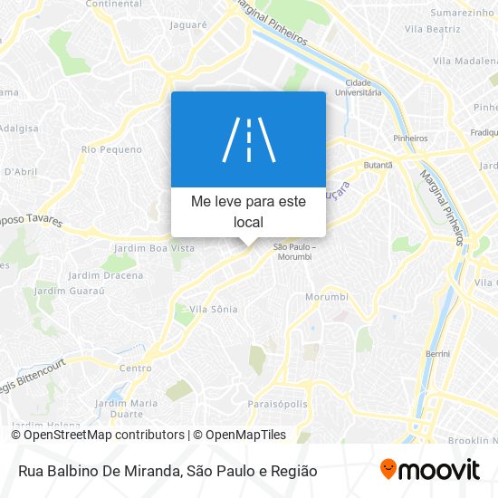 Rua Balbino De Miranda mapa